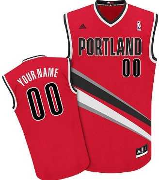 Men & Youth Customized Portland Trail Blazers Red Jersey->customized nba jersey->Custom Jersey